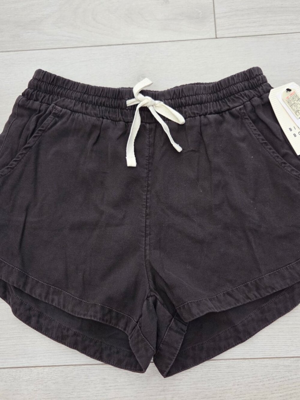 Billabong Shorts Juniors XS Black Pockets ElasticWaist Drawstring Casual Womens
